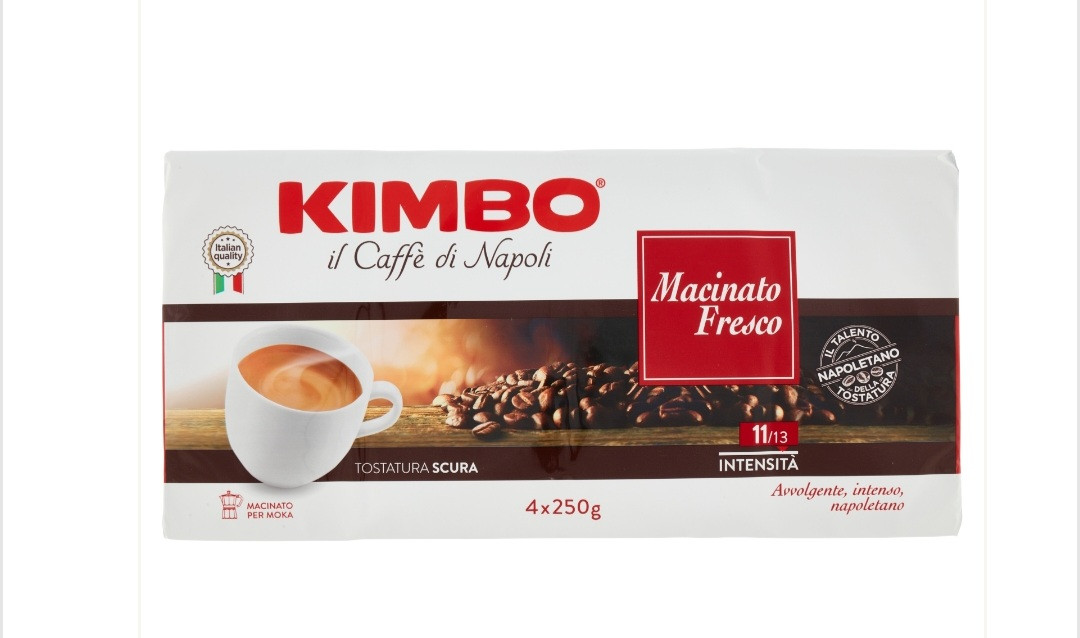 Kimbo macinato fresco 4x 250gr